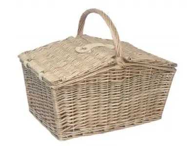 DOUBLE LIDDED 4 PERSON PICNIC HAMPER