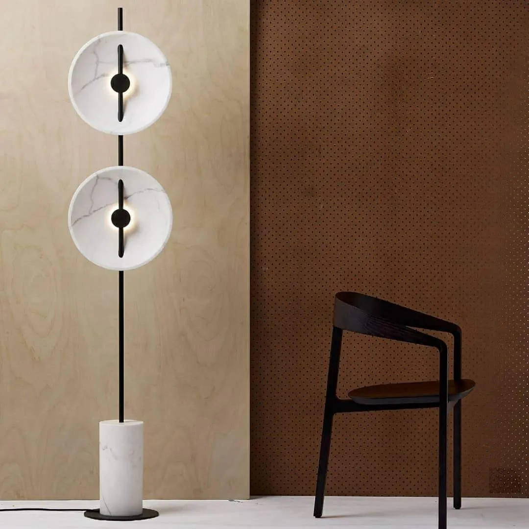 Double Moon Floor Lamp