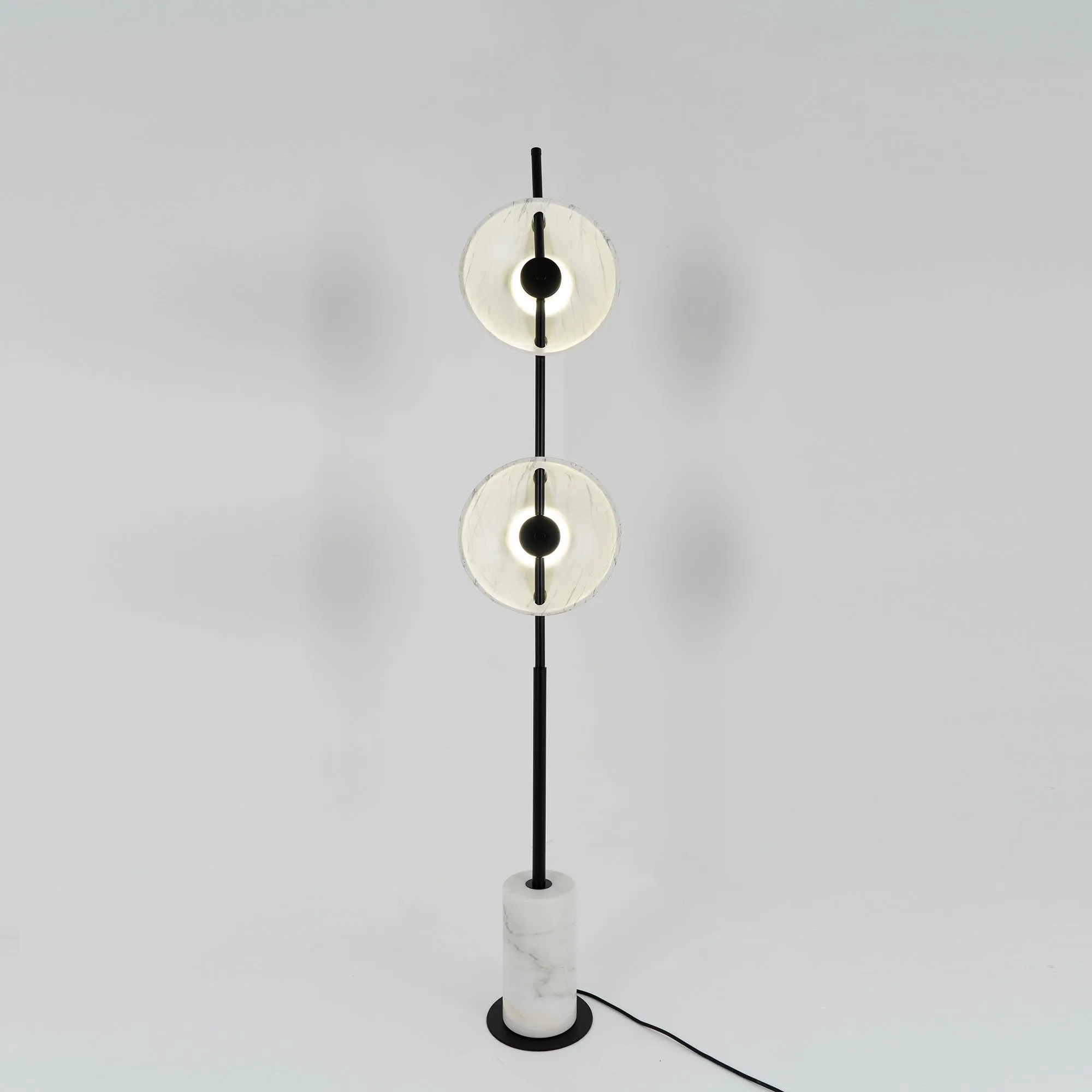 Double Moon Floor Lamp