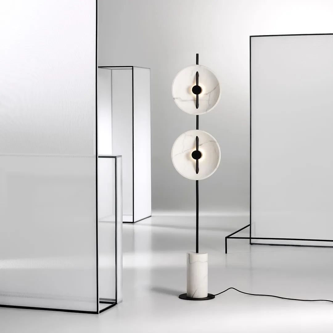 Double Moon Floor Lamp