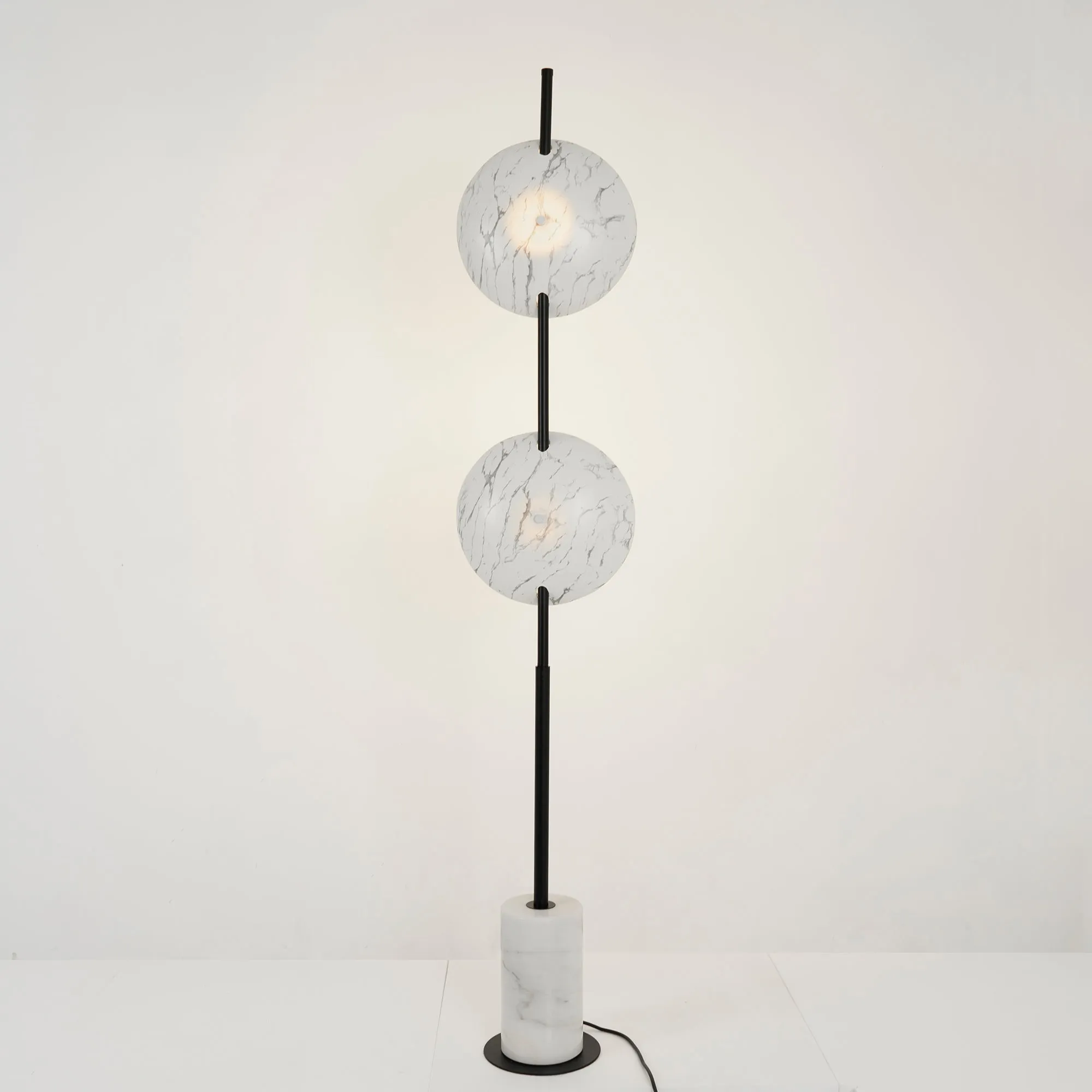 Double Moon Floor Lamp