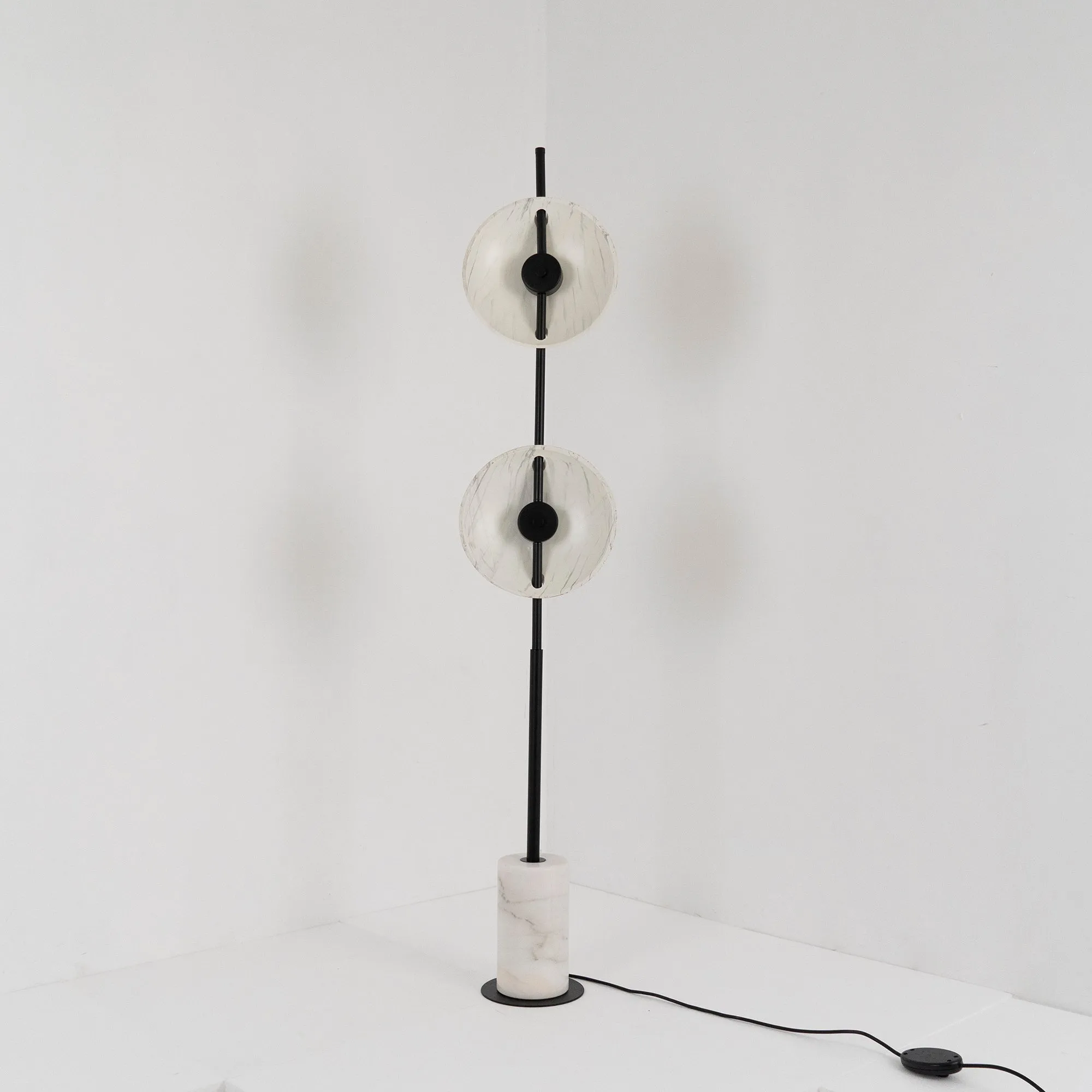 Double Moon Floor Lamp