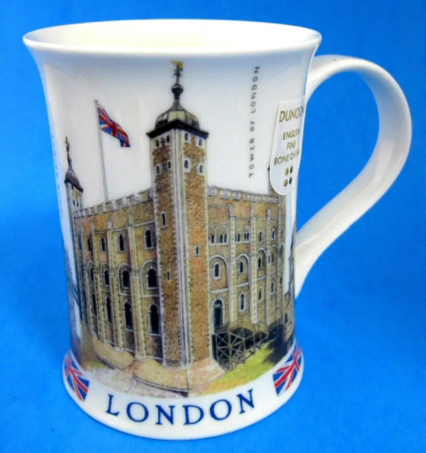 Dunoon Mug London Skyline Tower Of London Big Ben Tall English Bone China