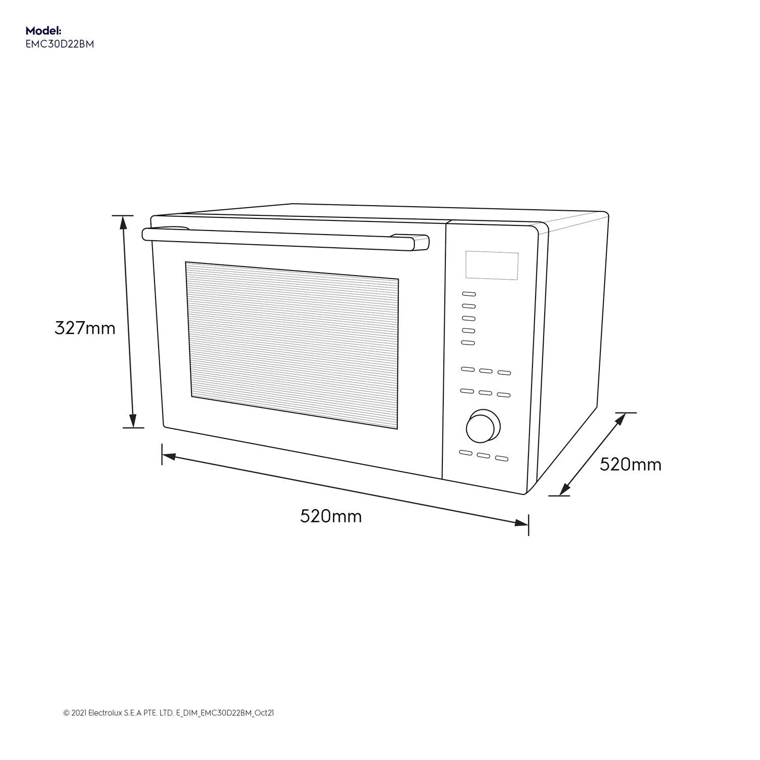 EMC30D22BM 30L COMBINATION MICROWAVE OVEN