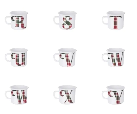 Enamel Monogram Mug 500ml