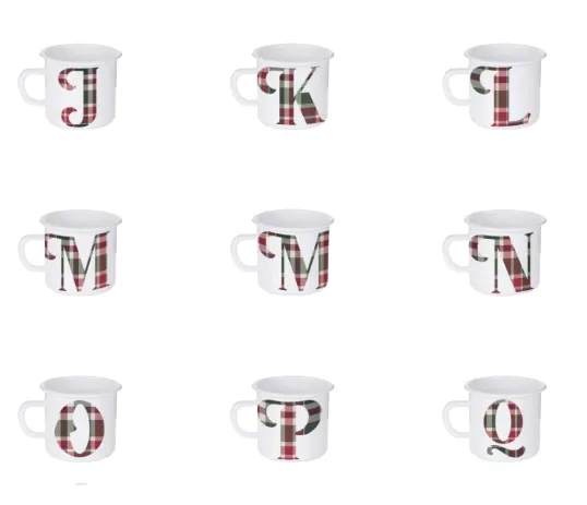 Enamel Monogram Mug 500ml