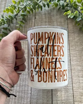 fall shit | 12oz stainless steel mug