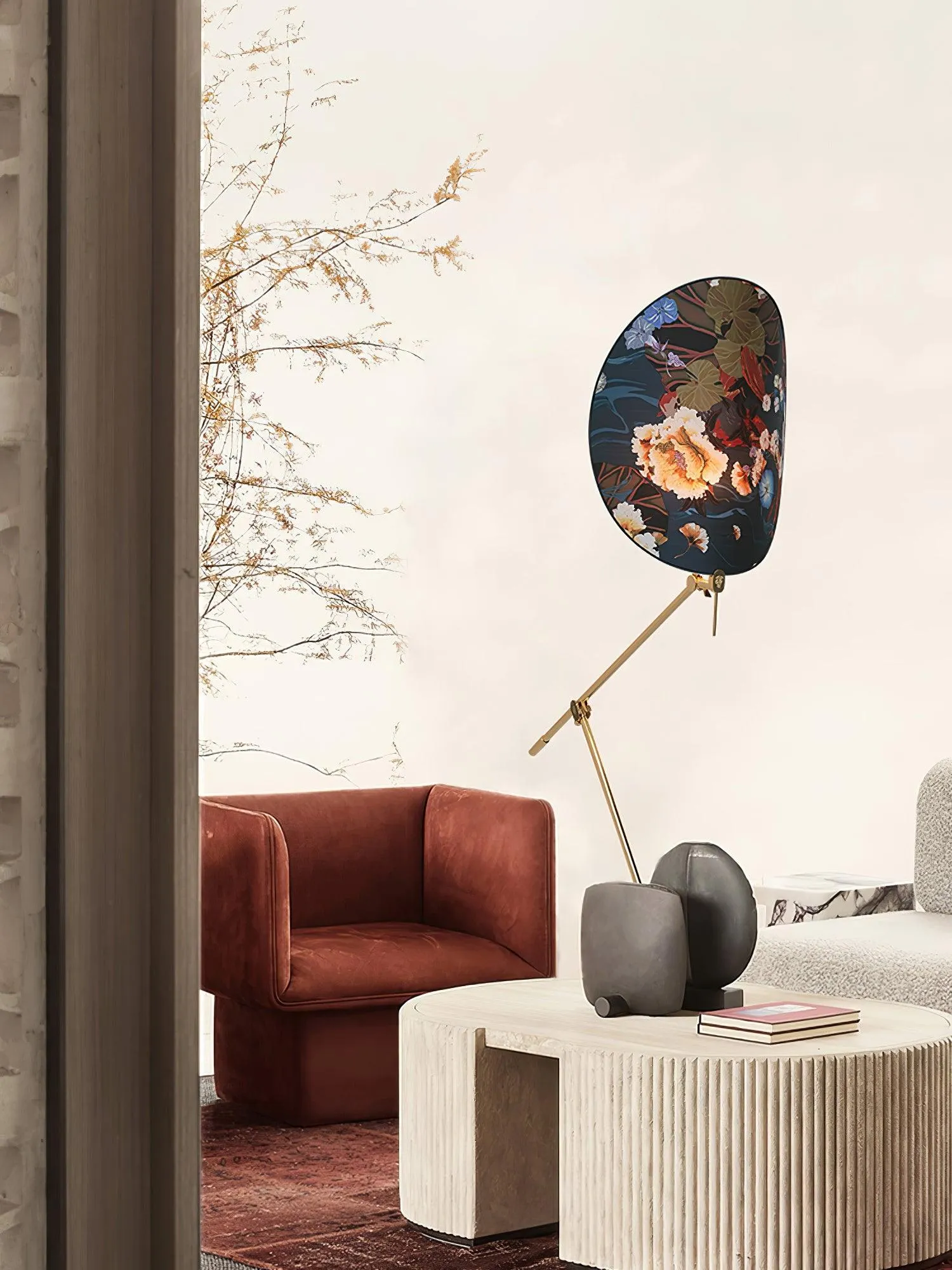 Floral Nocturne Floor Lamp