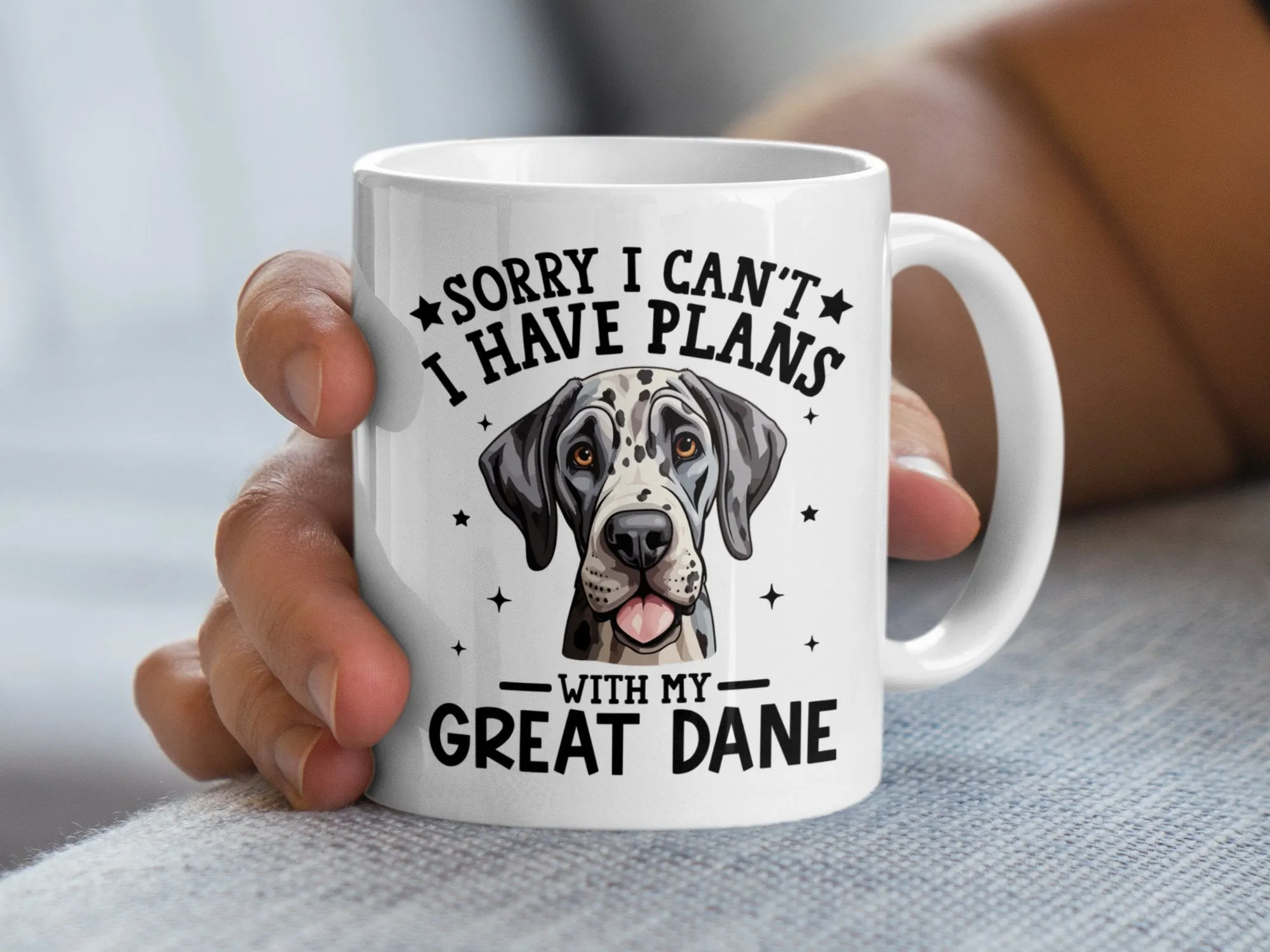 Funny Sorry I Cant I Have Plans With My Great Dane Mug