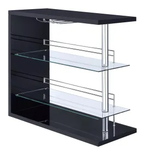 G100165 Contemporary Black Bar Unit