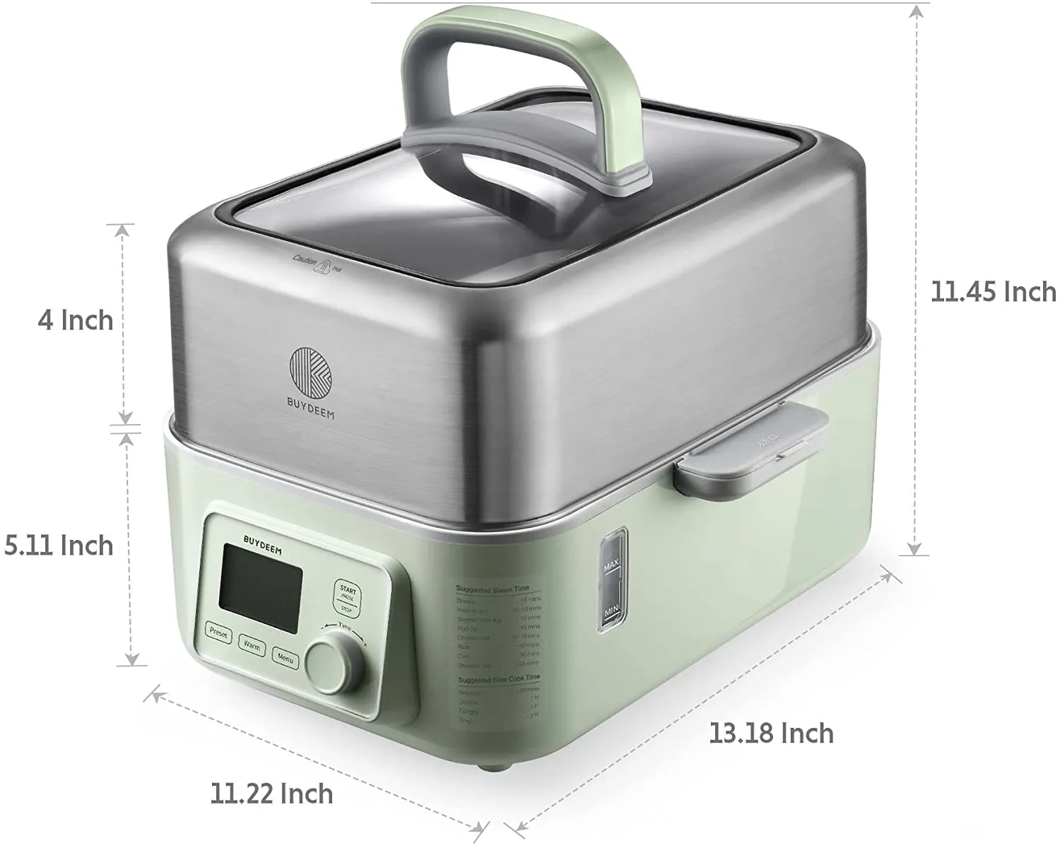 G553 Electric Food Steamer, 5QT (Stew Pots Not Included)