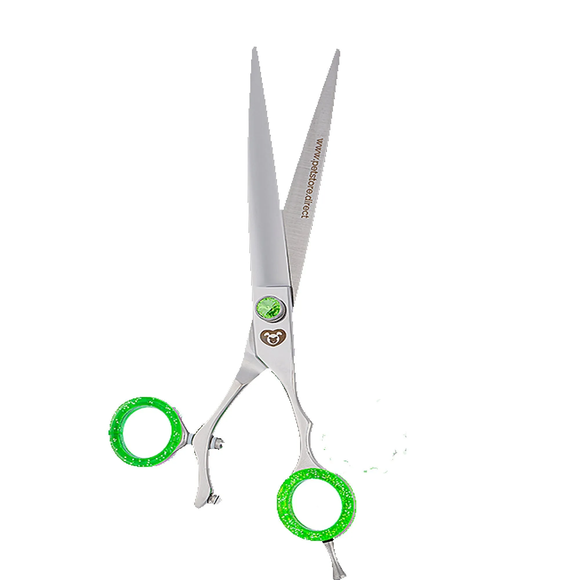 Green Swivel Straight Shear by PetStore.Direct