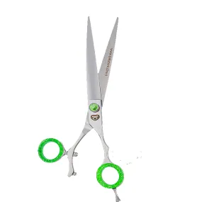 Green Swivel Straight Shear by PetStore.Direct