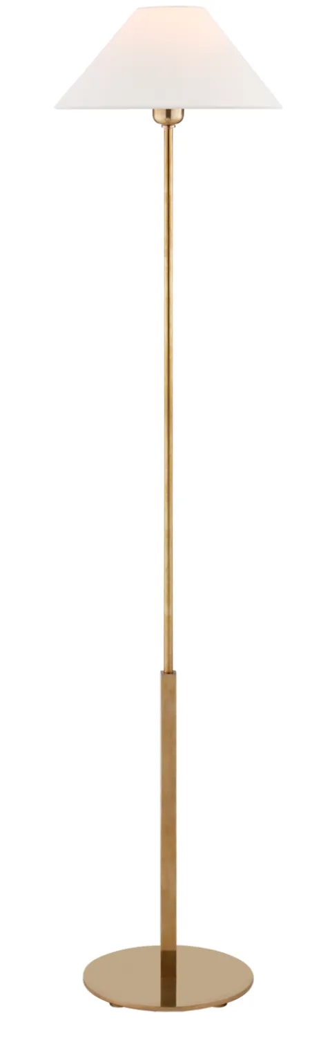 Hand-Rubbed Antique Brass Floor Lamp