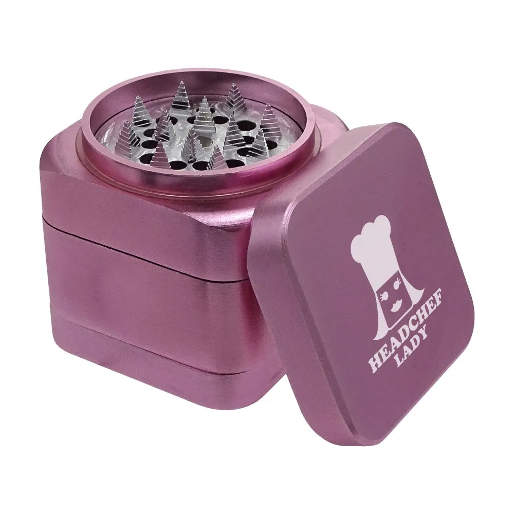 Headchef - Lady Cube - 4 Part 55mm Metal Grinder