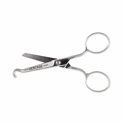 Heritage Cutlery 440A 4 1/2'' Hooked Tip Scissor