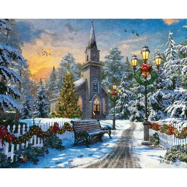 Holiday Church 1000-Piece Puzzle 34-10923