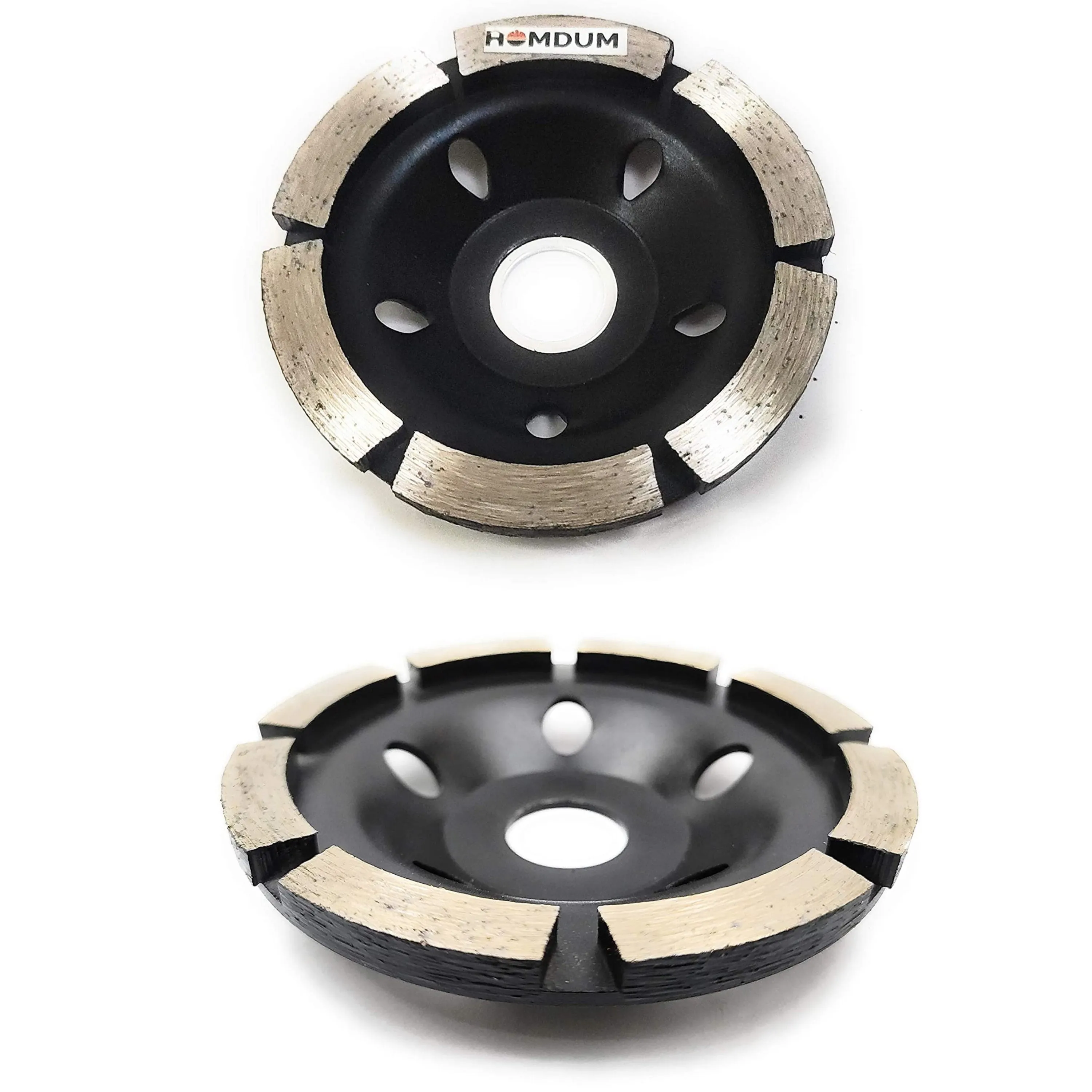 Homdum 4 Inch 100mm Segmented Single Rim Diamond Cup Angle Grinder Wheel for Removal of Concrete and Paint Epoxy etc from Marble Granite Stone by Grinding disc.