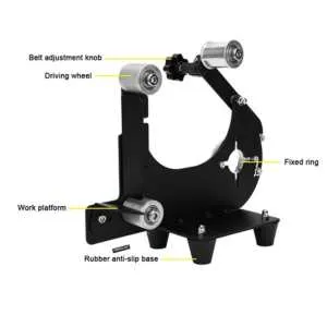 HOMDUM Abrasive Belt Machine Bracket for Angle Grinder, Belt Sander Attachment for Grinder Roller