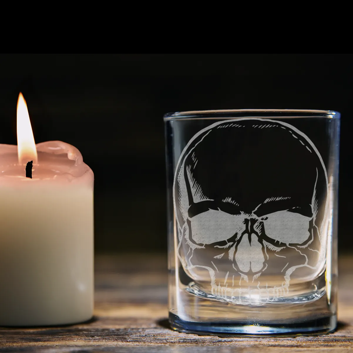 HUMAN SKULL Shot Glass by Lumengrave