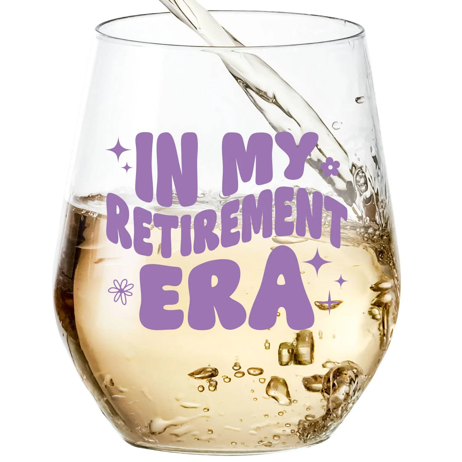 In My Retirement Era Wine Glass | Retirement Gift