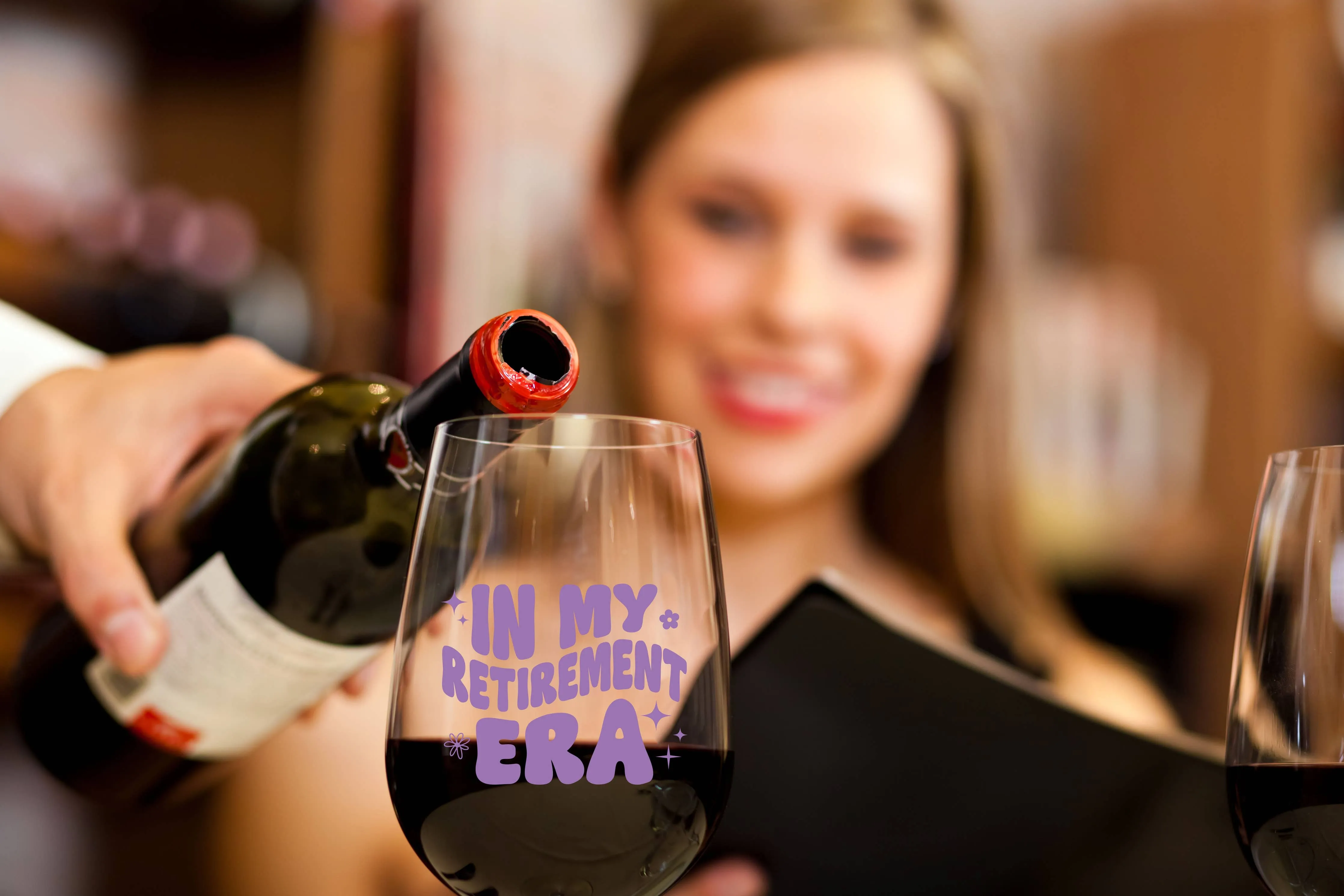 In My Retirement Era Wine Glass | Retirement Gift