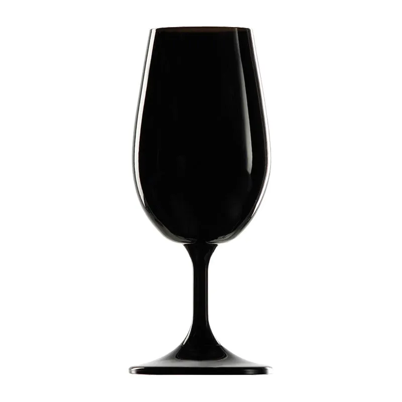 ISO Type Black Wine Tasting Glasses 21cl - Set of 6 (Blind Wine Tastings)