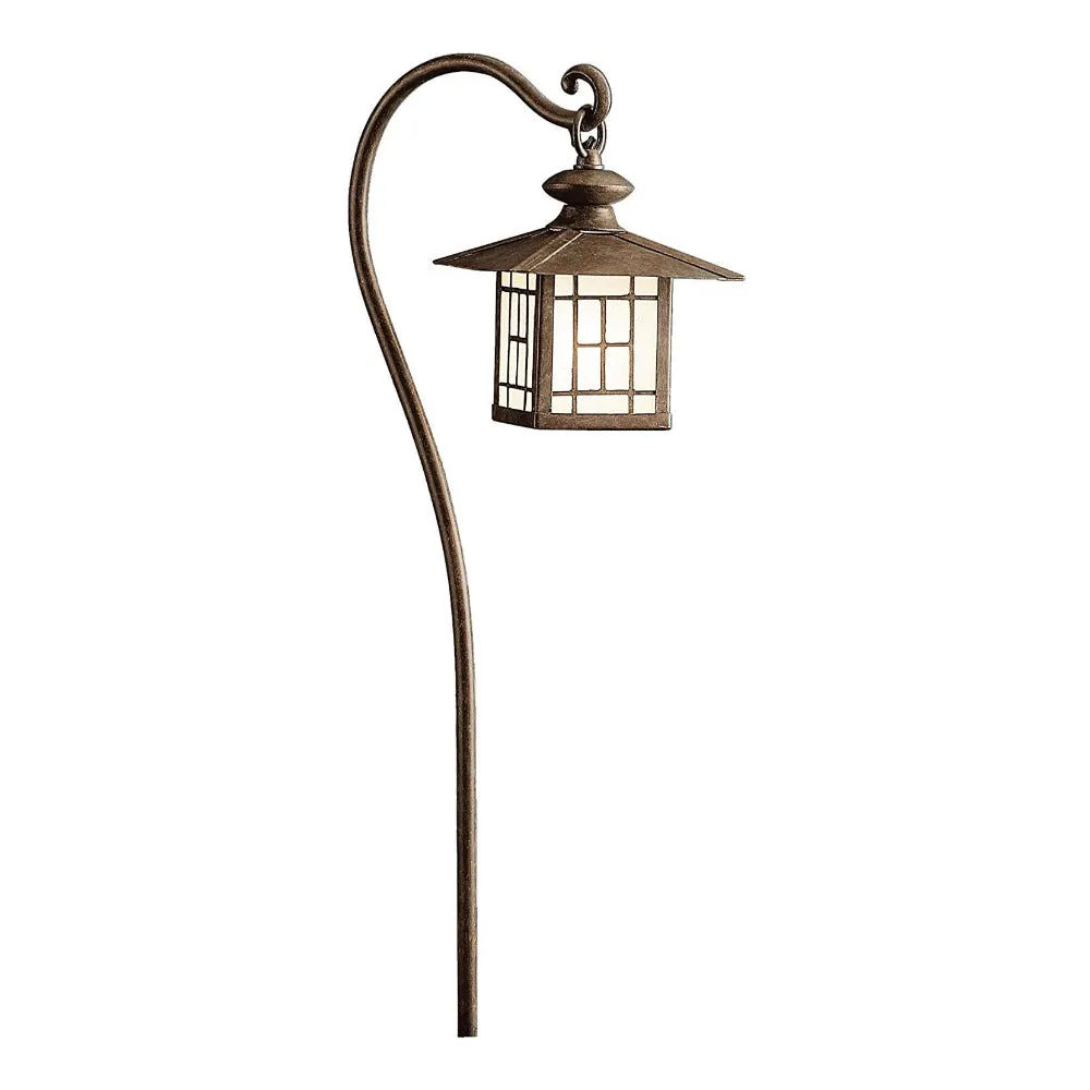 Kichler - 15319PZ - 12V Mission Lantern Path & Spread Light, Patina Bronze