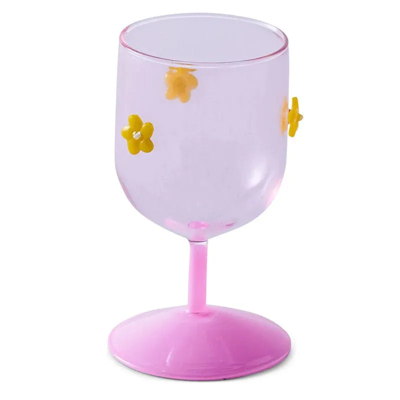 Kip & Co Flower Power Wine Glasses