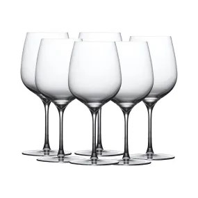 Kitchen Life 6 Piece 590ml Red Wine Glass Set Clear