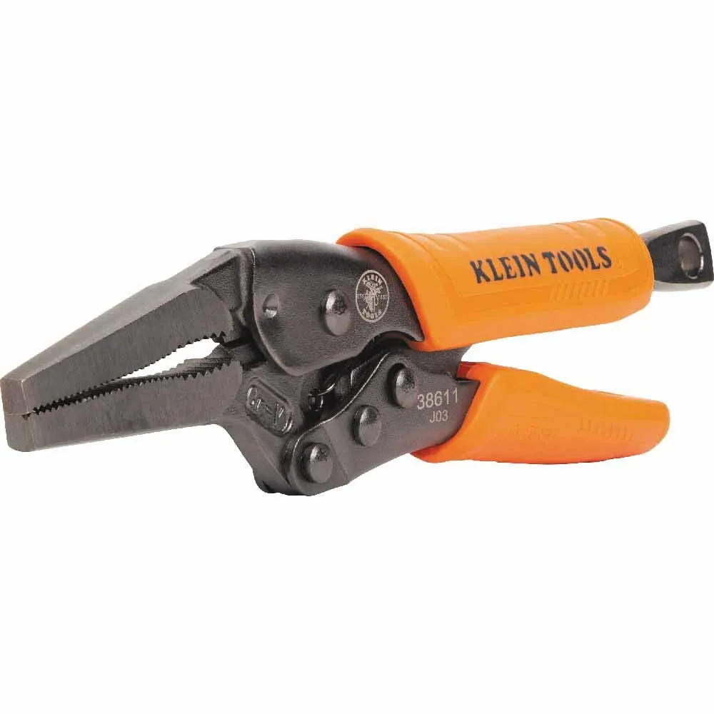 Klein 38663 Locking Pliers Set, Curved Jaw 10", Long Nose 6", 2-Piece