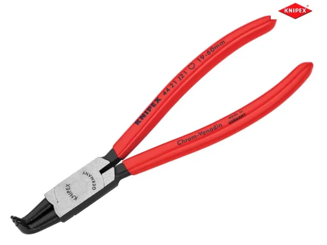 Knipex 44 21 J21 19-60mm Internal 90° Bent Tip Circlip Pliers