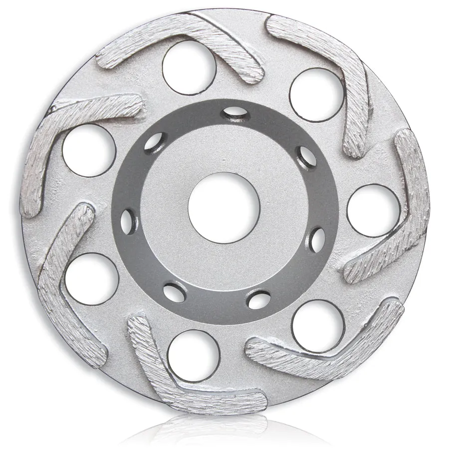 L Row Cup Grinding Wheel - 125 x 6 x 22.23 Middle Bond 30/40