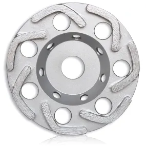 L Row Cup Grinding Wheel - 125 x 6 x 22.23 Middle Bond 30/40