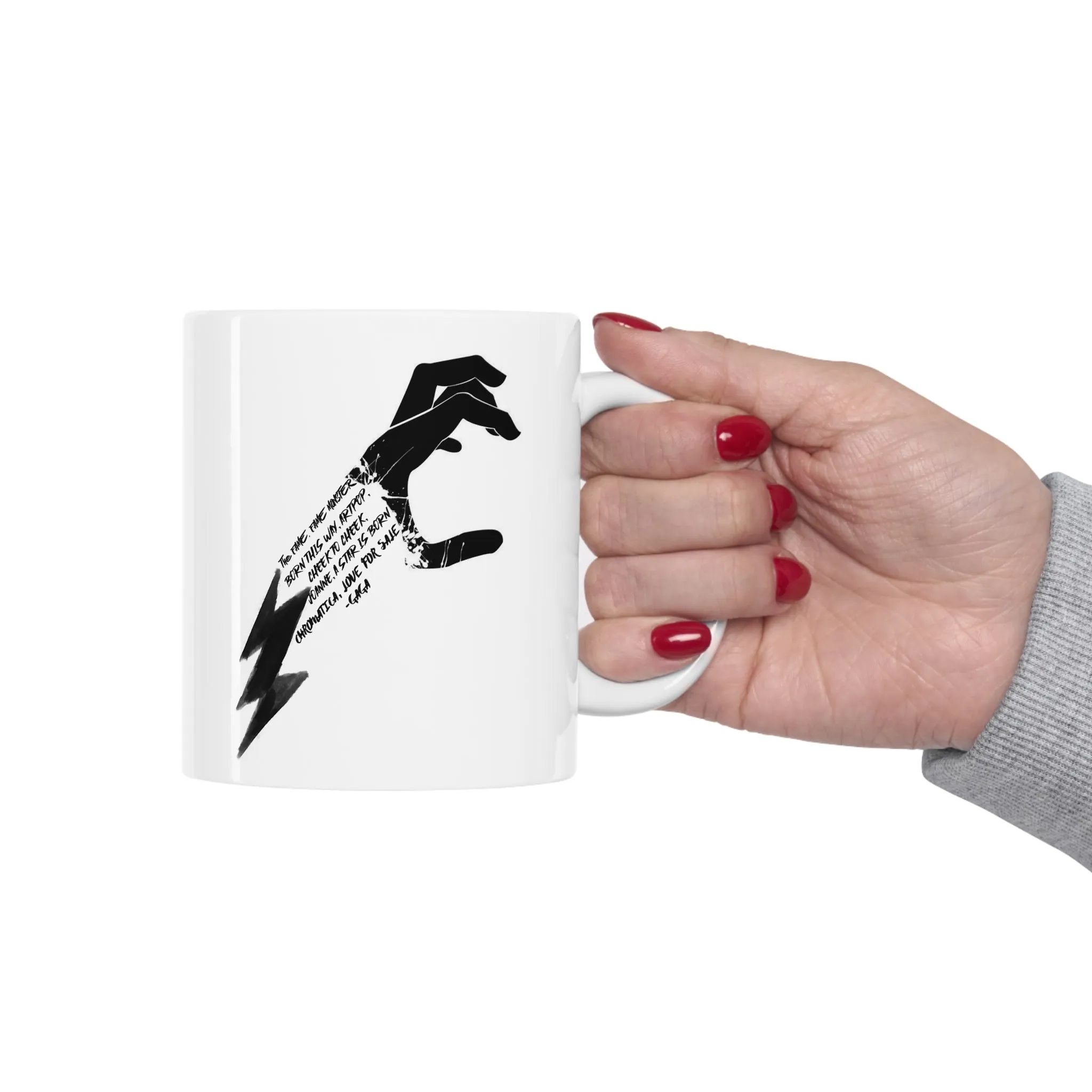 Lady Gaga little monster Paws up Album discography Mug 11oz