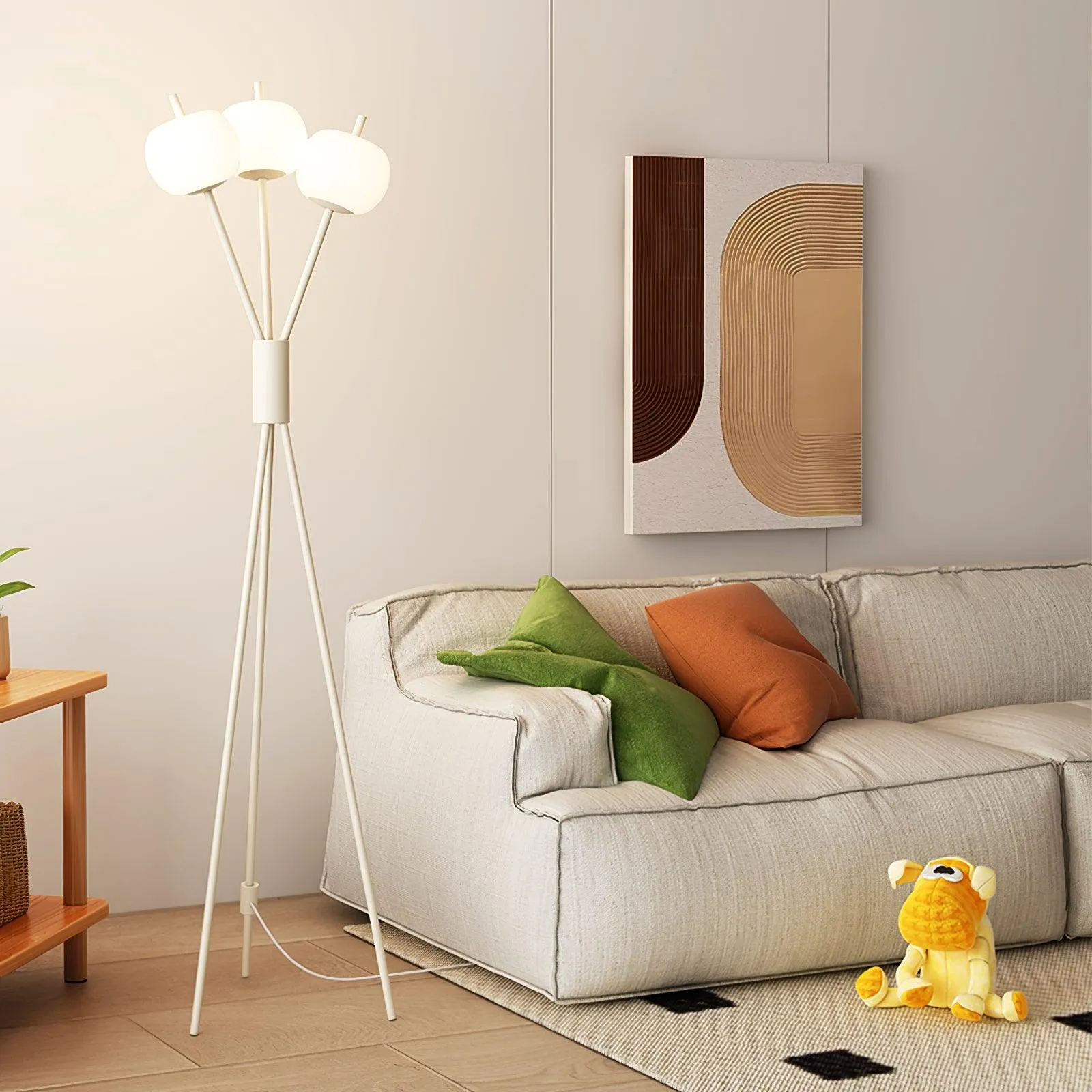 Lancy Three Light Floor Lamp 15.7″- 62.2″