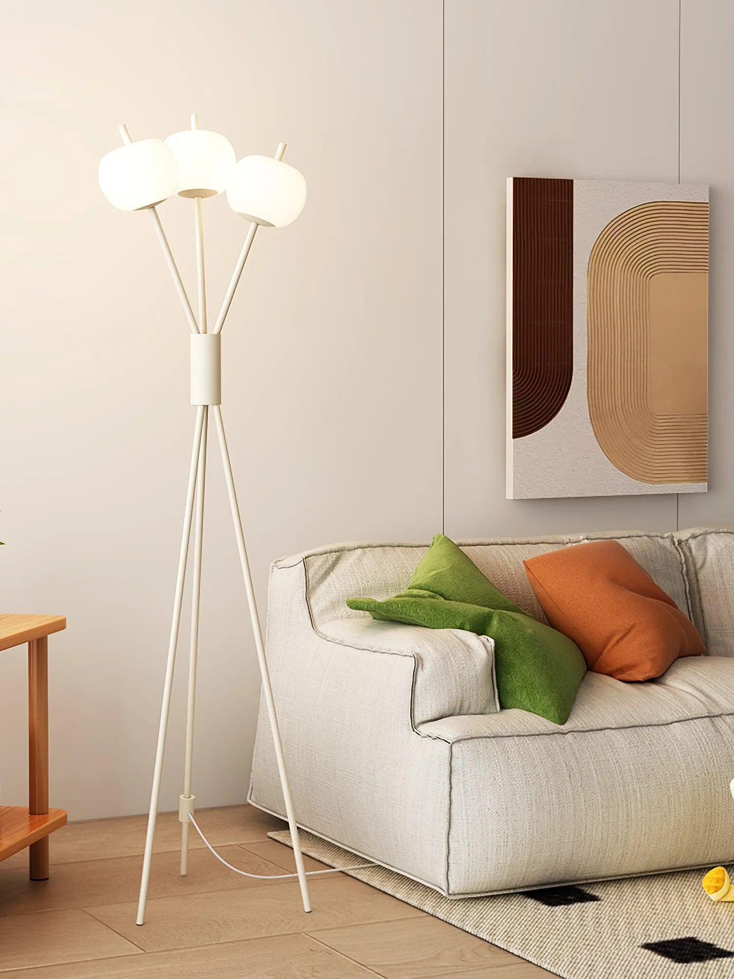 Lancy Three Light Floor Lamp 15.7″- 62.2″