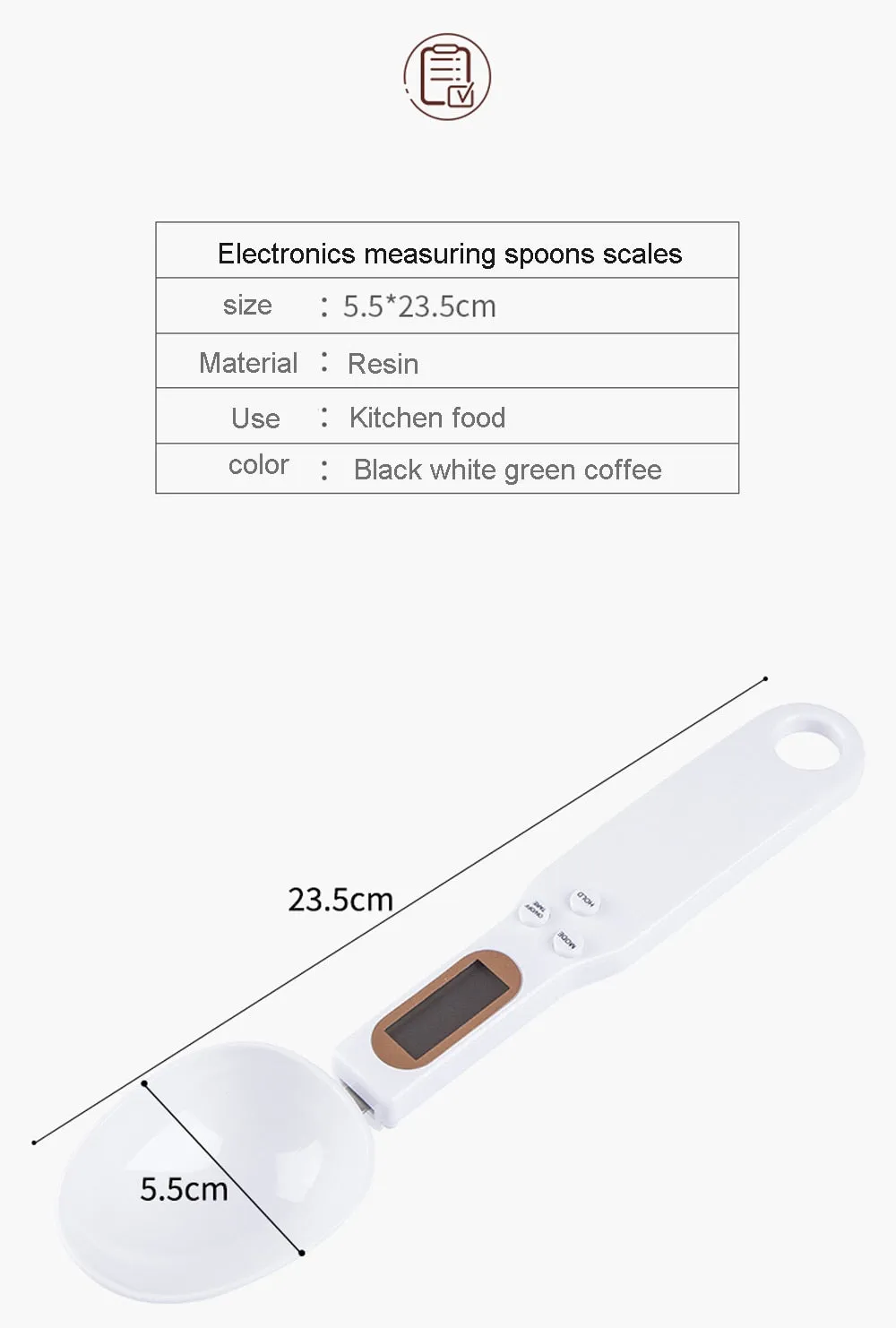 LCD Display Digital Kitchen Measuring Spoon