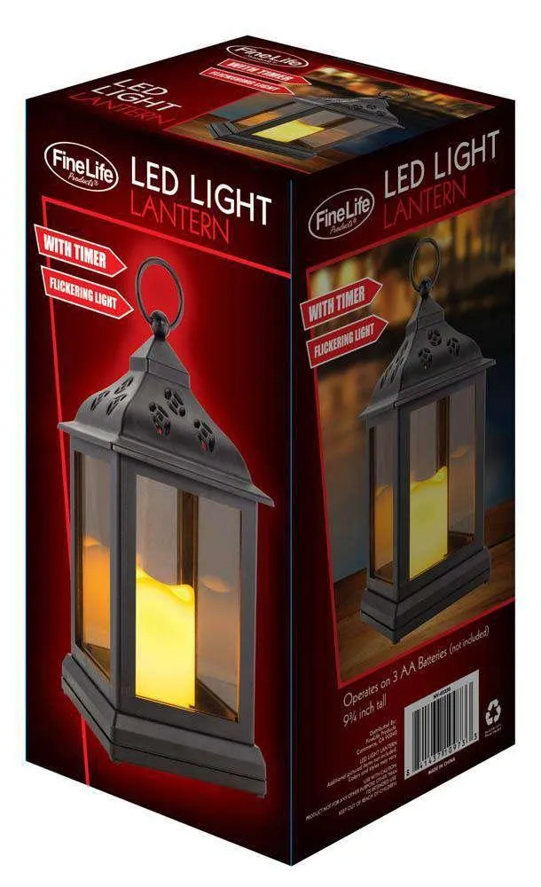 LED Flickering Light Lantern