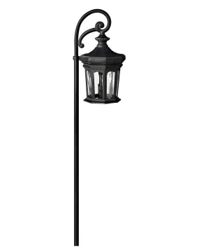 LED Path Light from the Raley Path Collection in Museum Black Finish by Hinkley