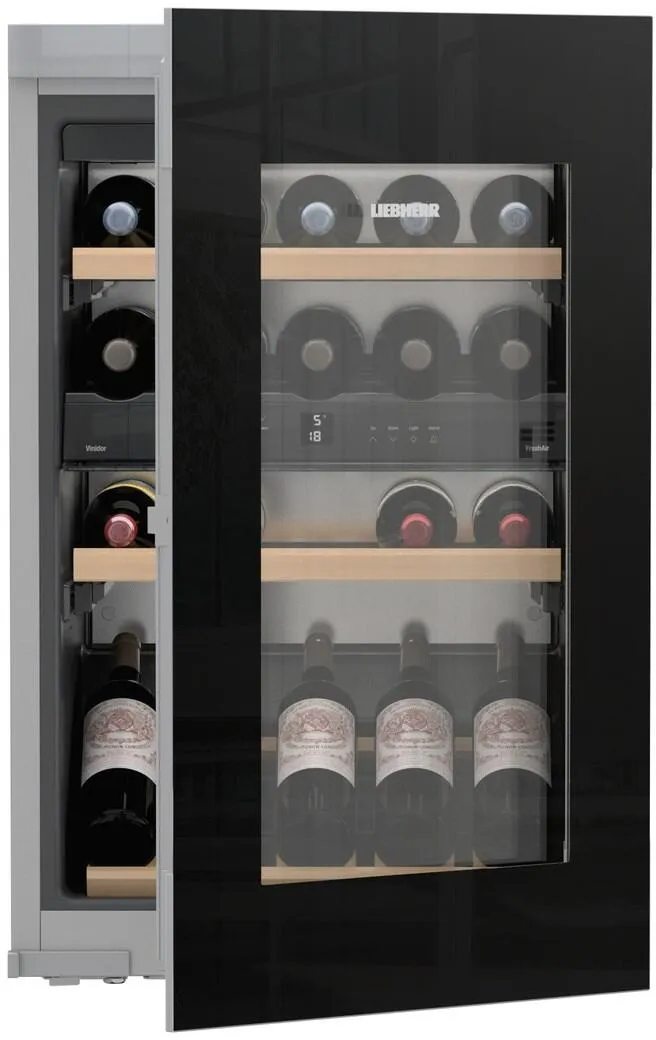 Liebherr HWGB3300 24 Inch Built-In Dual Zone Wine Cabinet with 33-Bottle Capacity