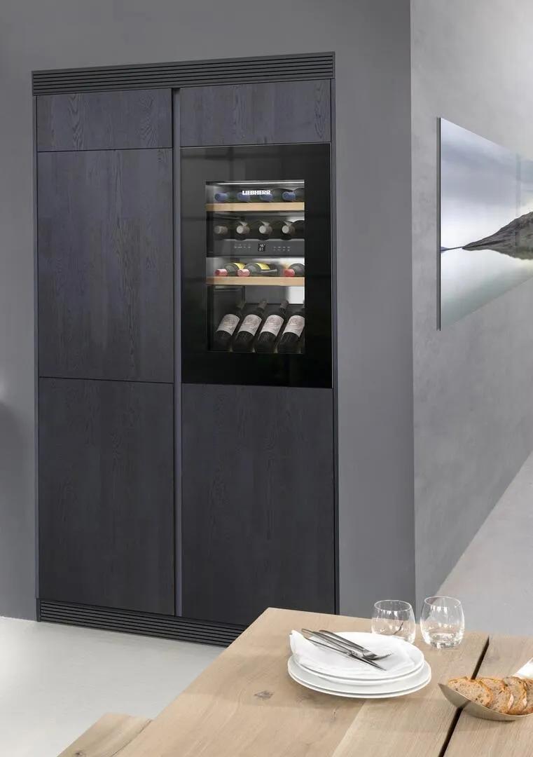 Liebherr HWGB3300 24 Inch Built-In Dual Zone Wine Cabinet with 33-Bottle Capacity