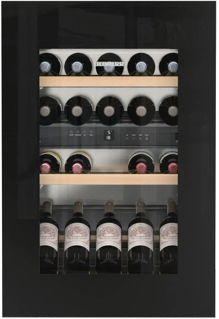 Liebherr HWGB3300 24 Inch Built-In Dual Zone Wine Cabinet with 33-Bottle Capacity