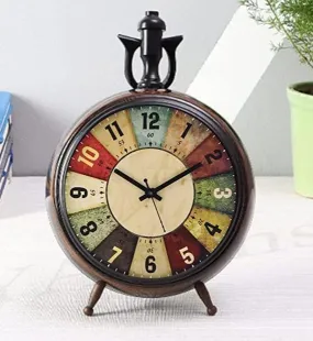 Light It Up Wall Wooden Antequi Clock Table Wooden Table Top Clock Vintage Style Office Home Decor Handicrafts Items Wedding Gift