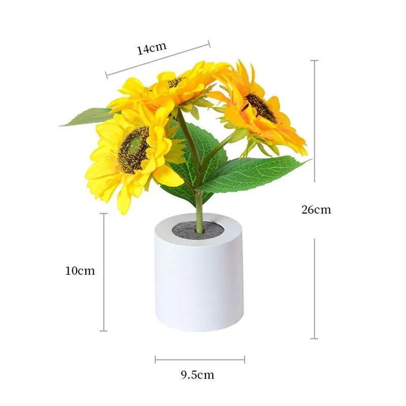 Light-Up Sunflower Desk Lamp