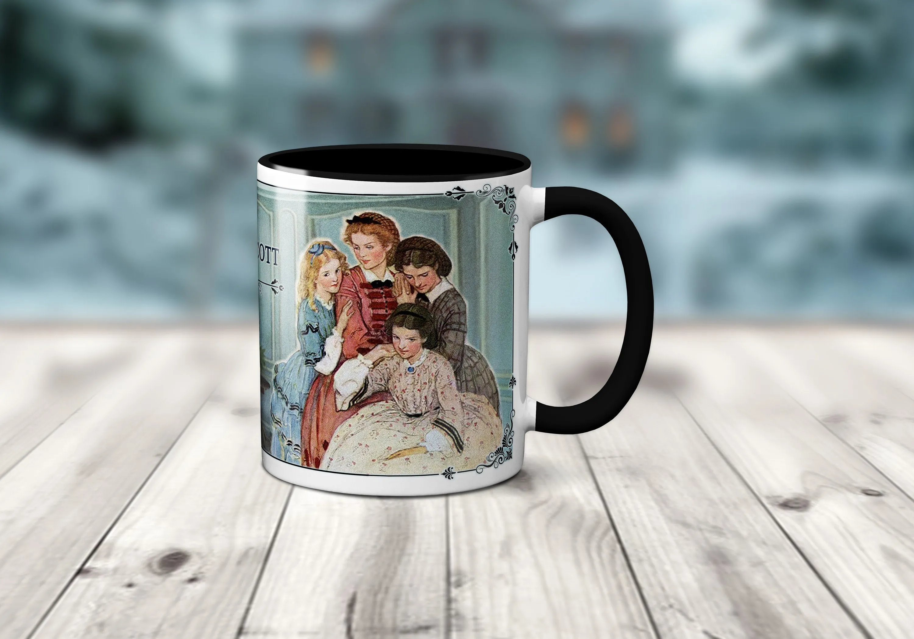 Little Women by Louisa M. Alcott Mug. Coffee Mug with Little Women Title Page design, Literary Mug, Book Lover Mug, Librarian gift.