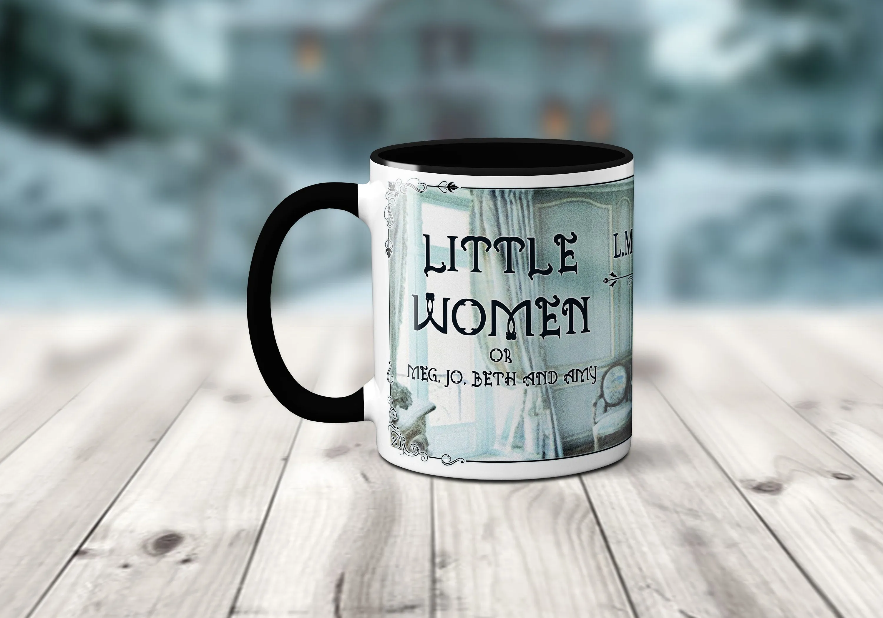 Little Women by Louisa M. Alcott Mug. Coffee Mug with Little Women Title Page design, Literary Mug, Book Lover Mug, Librarian gift.