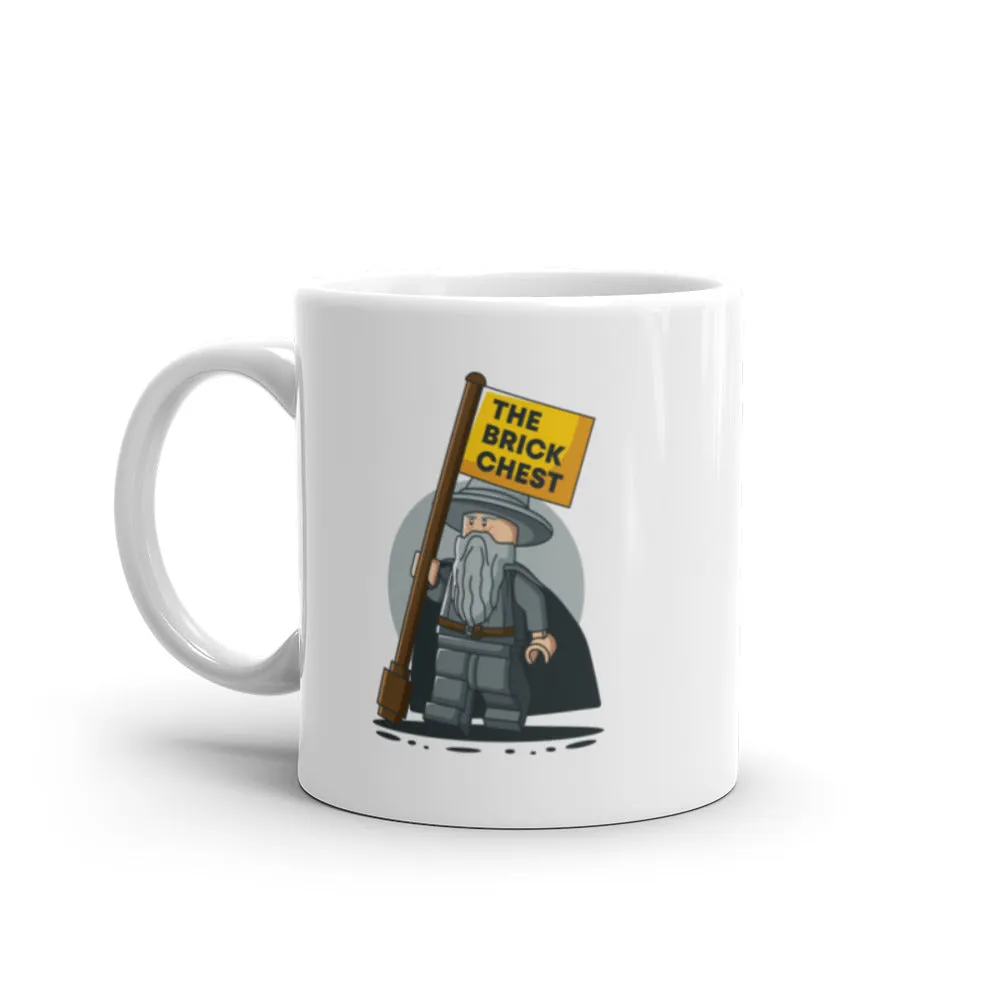 LOTR - Hobbit Gandalf Wizard White glossy mug