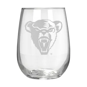 Maine Black Bears 17 oz. Stemless Wine Glass