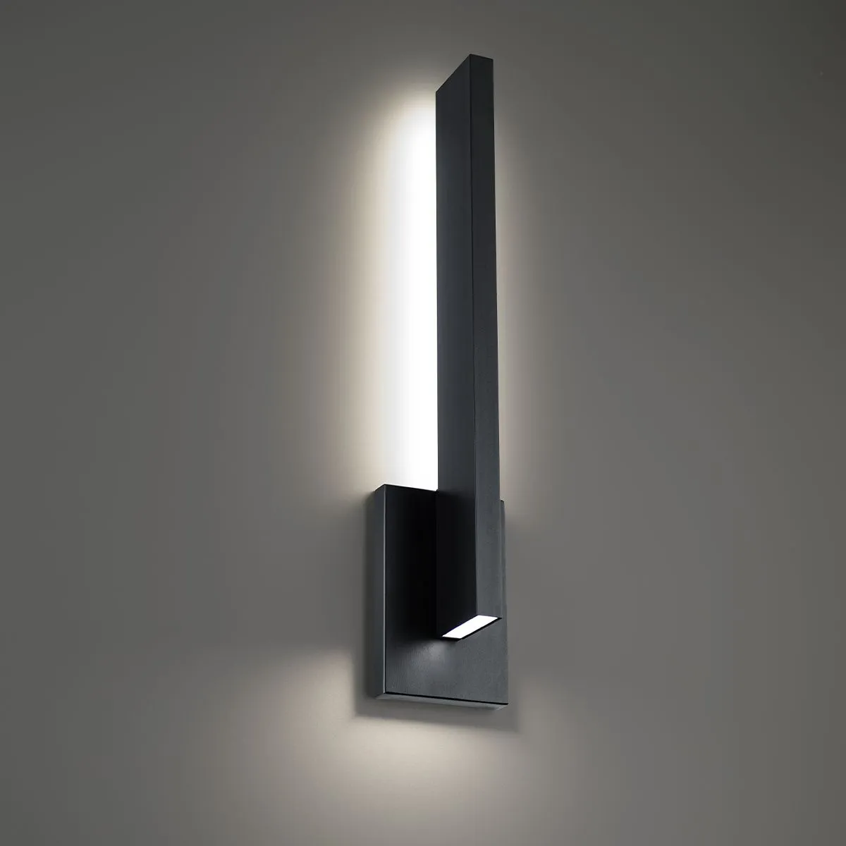 Mako 22 In. 2 Lights LED Outdoor Wall Sconce 3000K Black Finish